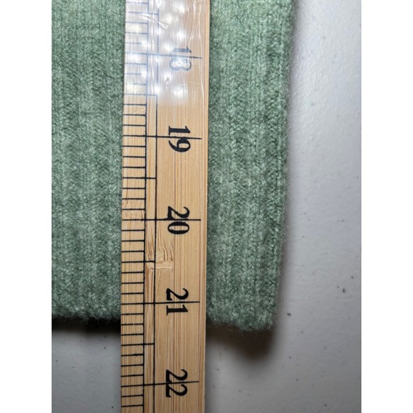 For the Republic Sage Green Wool Blend Mock Turtleneck Sweater Large Cozy Hygge - Picture 9 of 9